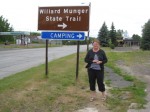 Vicki Nichol at the Start of the Willard Munger Trail in Duluth