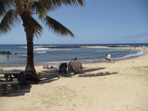 Poipu Beach, Kaua'i.