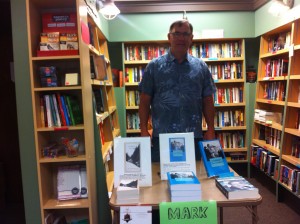 The author at Beagle Books in Park Rapids