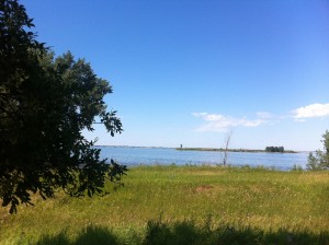 Looking north at Lake Sakakawea