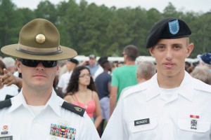 Graduation Day. Pvt. Munger and his Drill Sargent. 