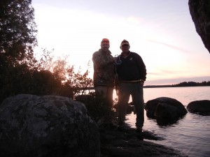 Mark and Matt, Perent Lake.